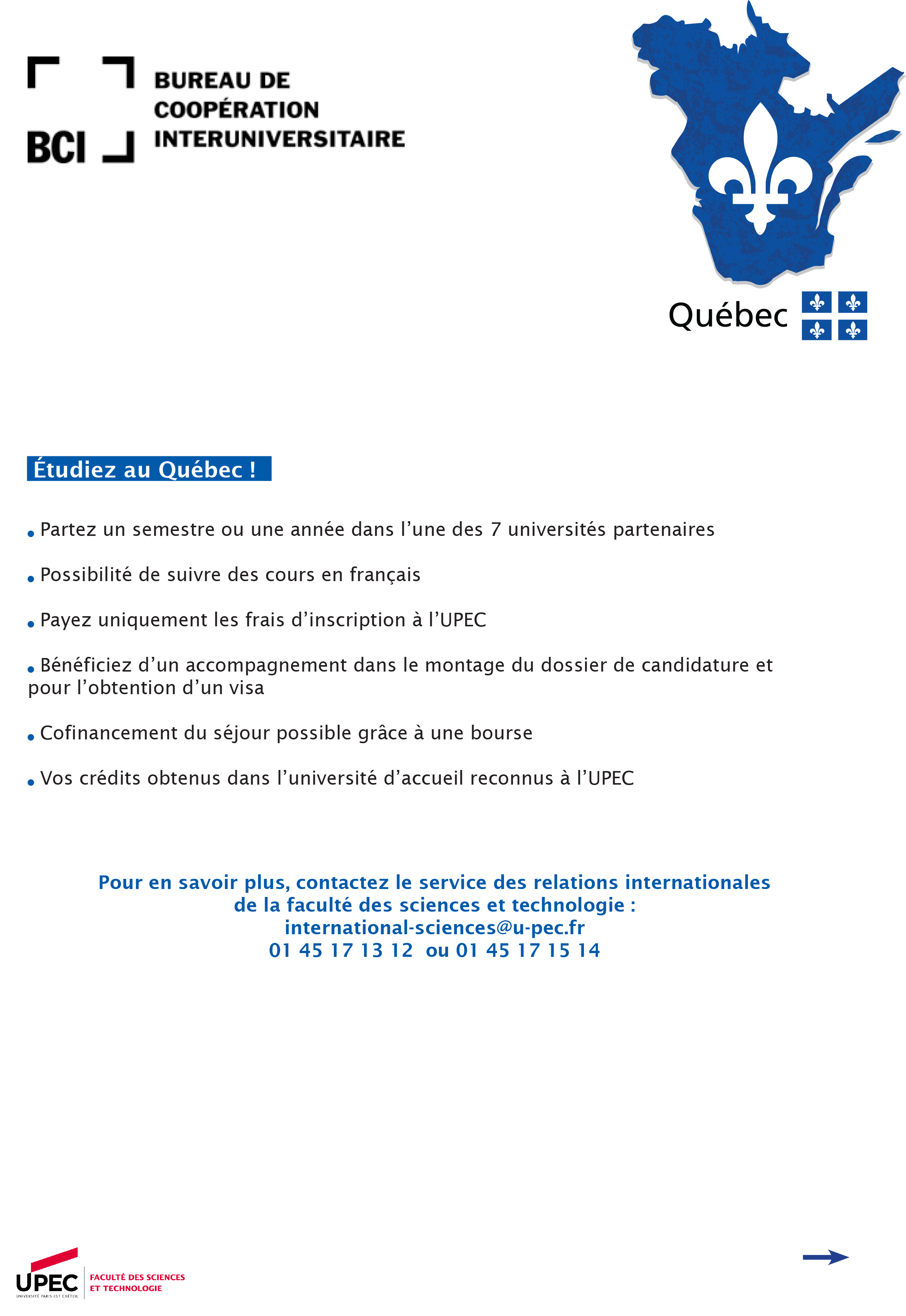 Flyer partenaires BCI FST UPEC