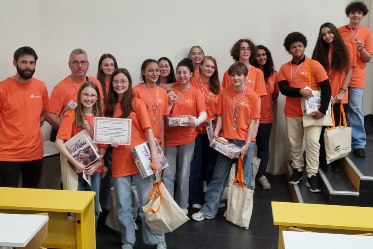 Elèves lauréats du concours Faites de la science 2026 à la FST UPEC