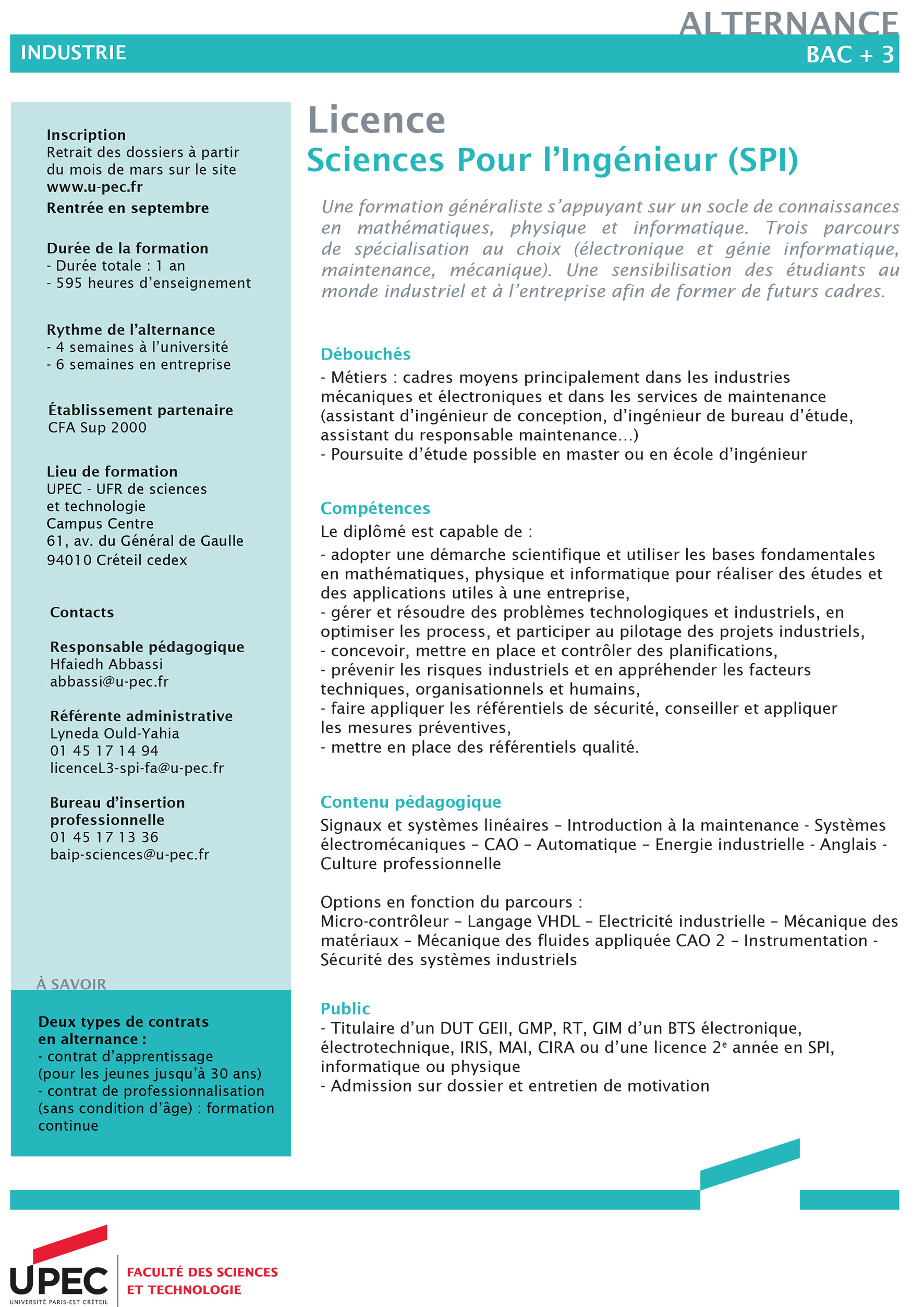 Presentation Des Formations En Apprentissage Sciences Et Technologie