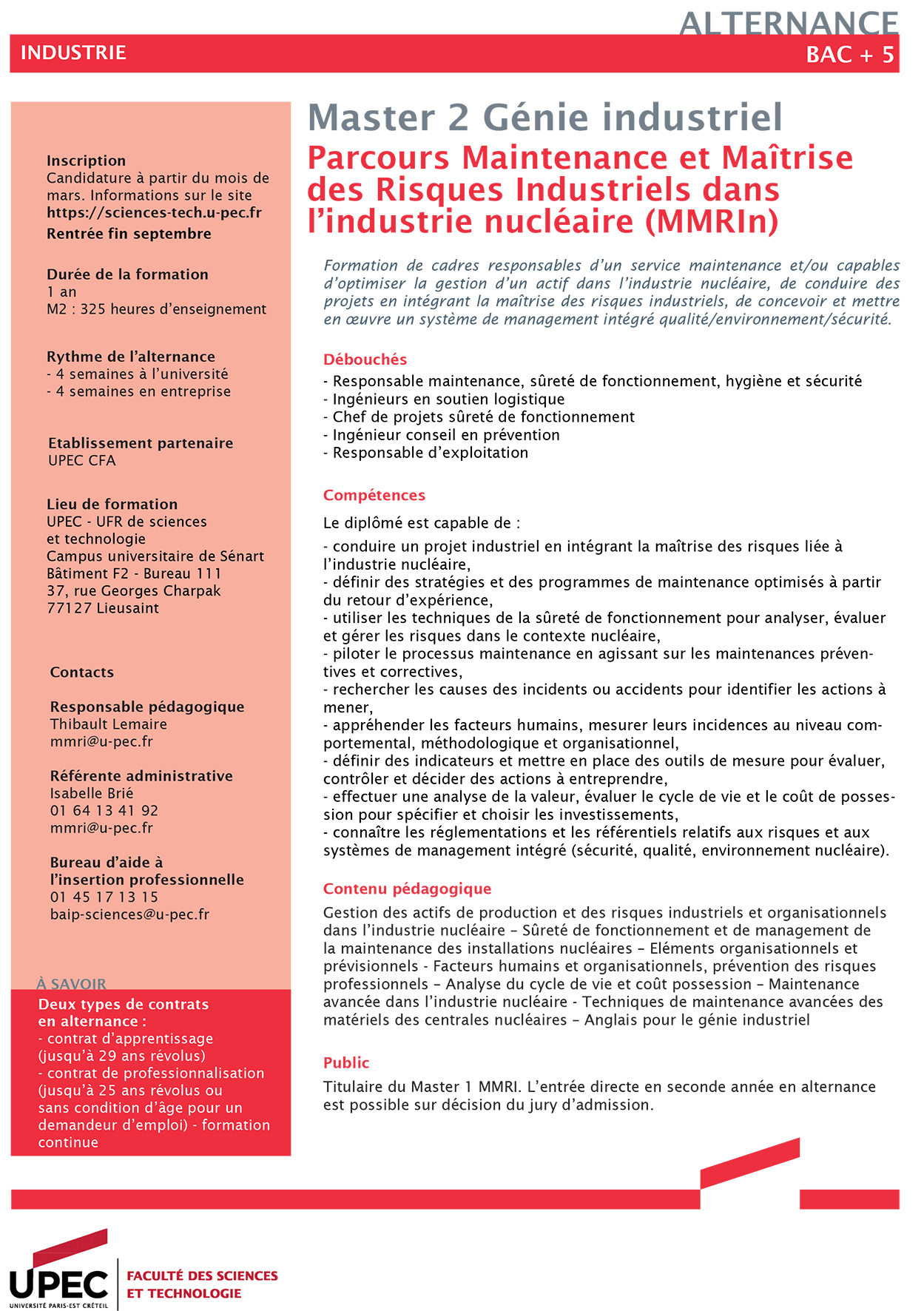 Fiche M2 MMRIn FST UPEC