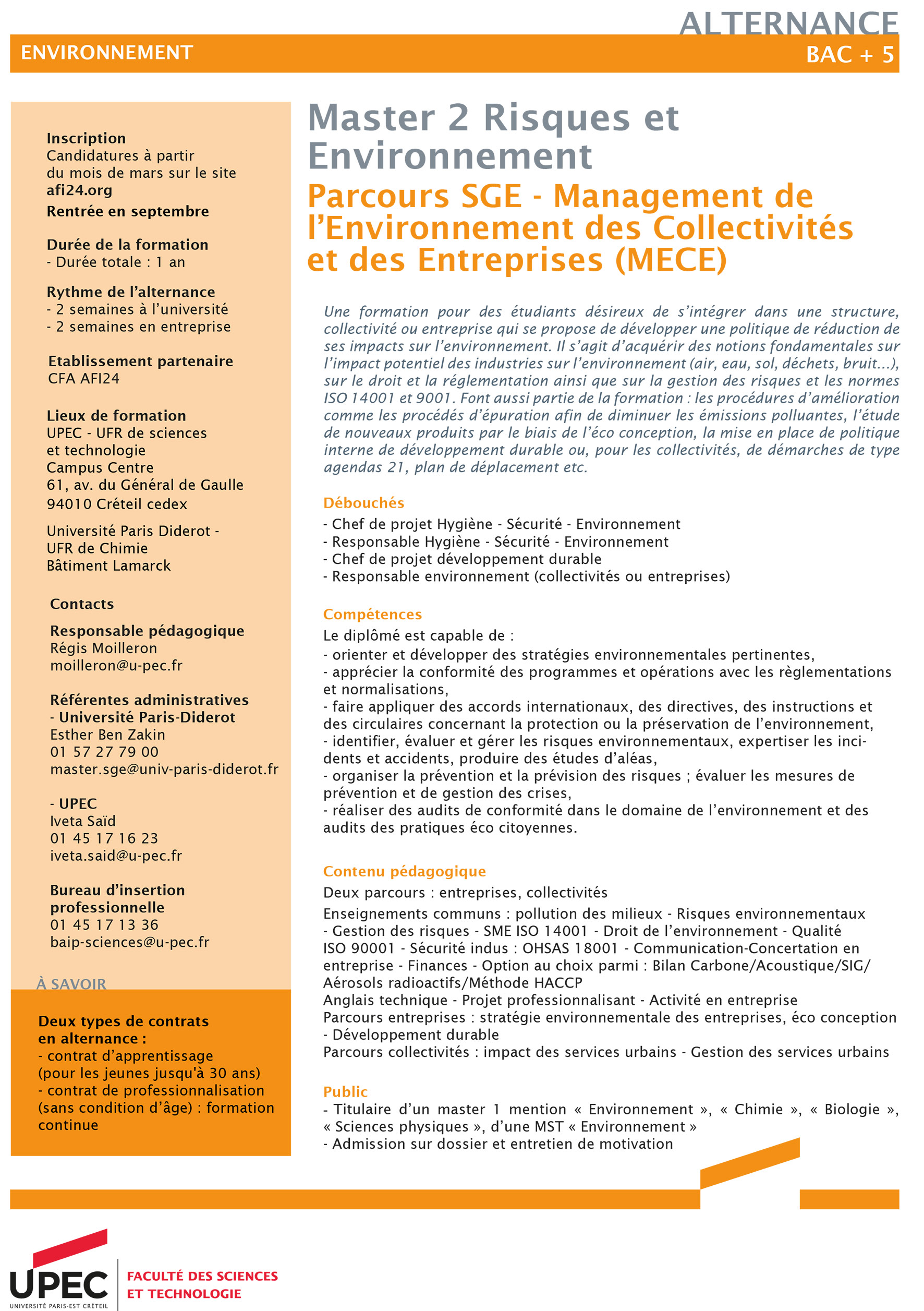 Presentation Des Formations En Apprentissage Sciences Et Technologie