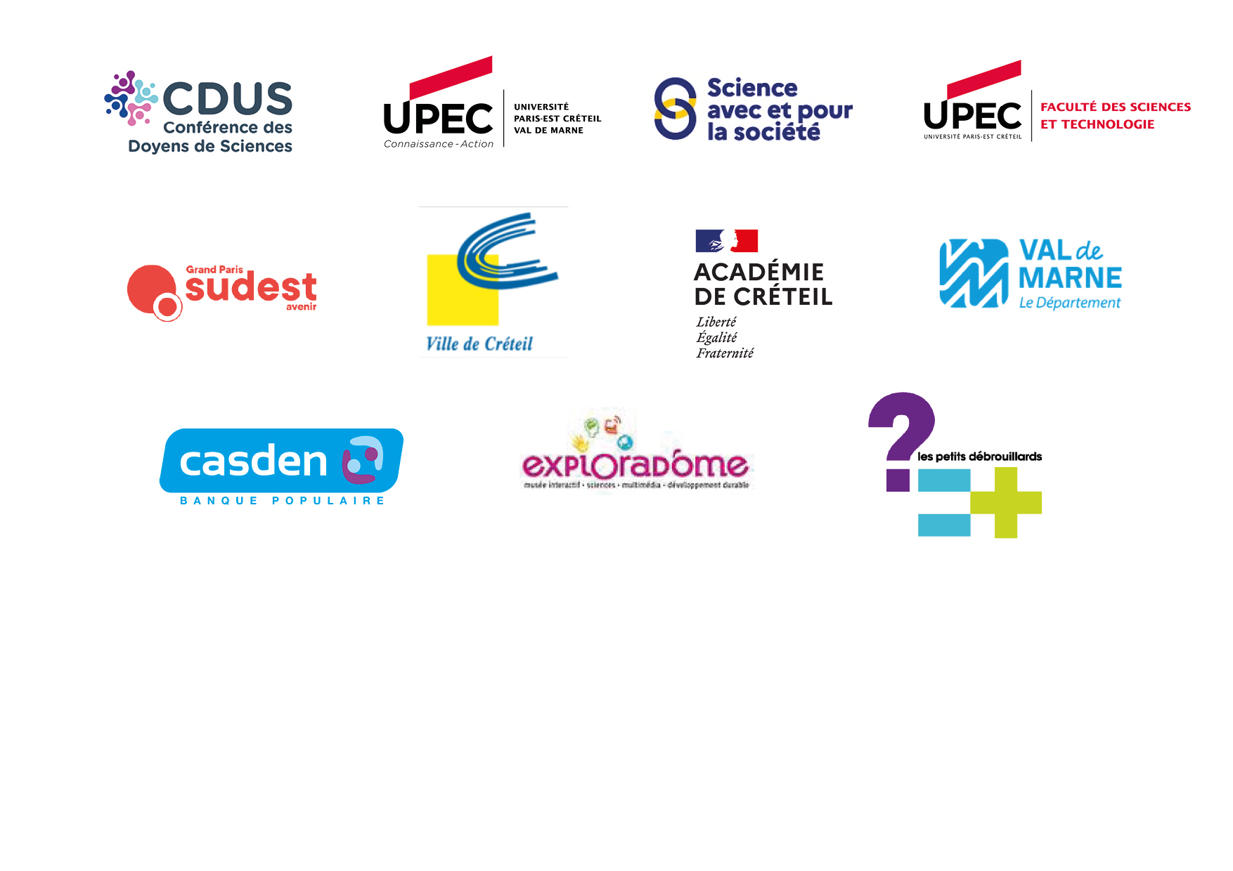 Partenaires du concours national Faites de la science UPEC 2023